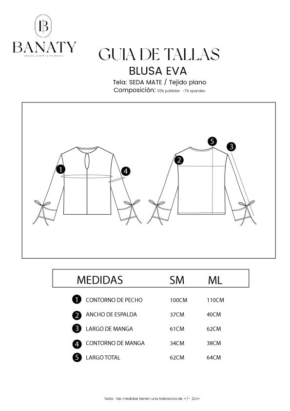 Blusa de Seda Manga Larga Eva