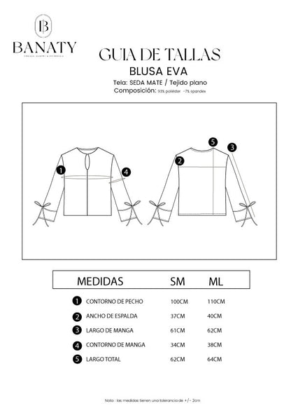 Blusa de Seda Manga Larga Eva