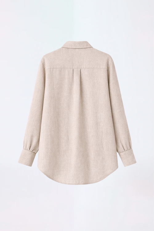 BLUSA CAMISERA CAMEL -  OASIS