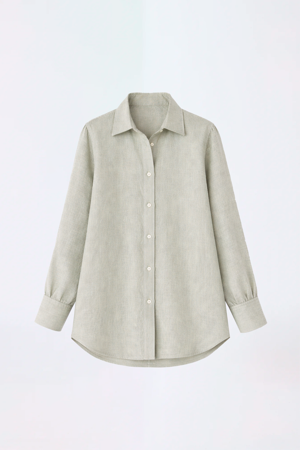 BLUSA CAMISERA VERDE -  OASIS