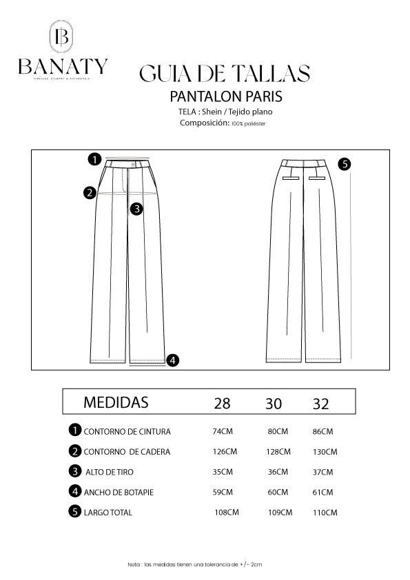 Pantalón Recto Paris