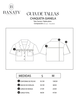 Chaqueta Crop Gianela