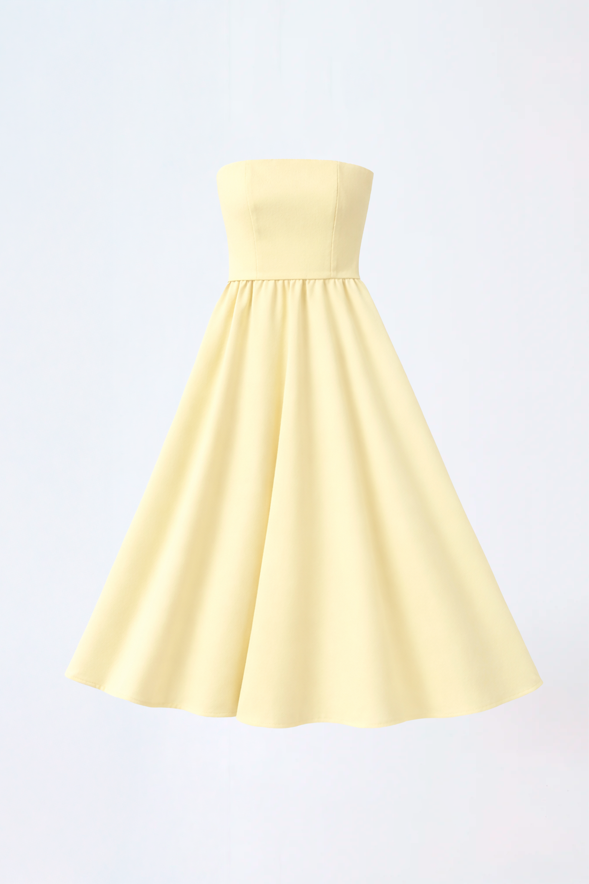 VESTIDO CON CORREA EN LA CINTURA AMARILLO GRECIA